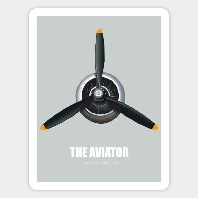 The Aviator - Alternative Movie Poster Magnet by MoviePosterBoy